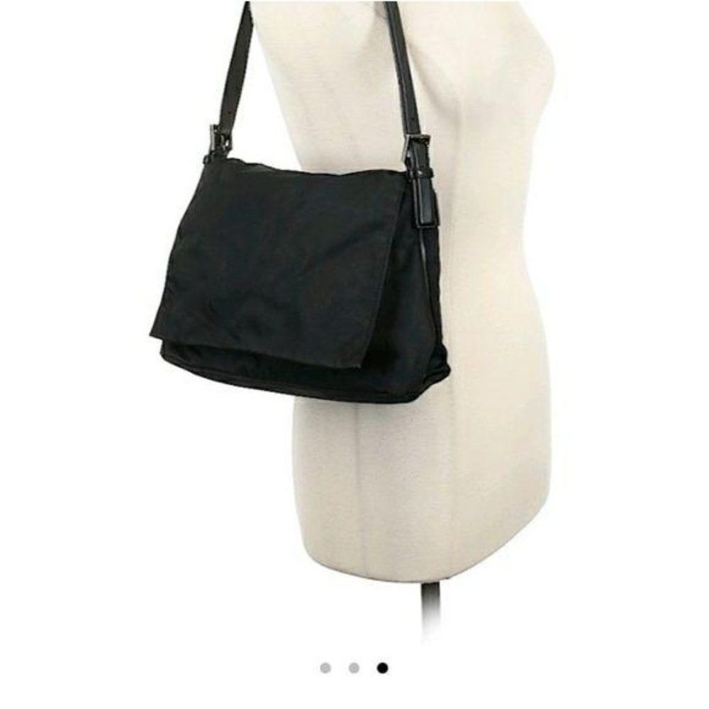 Coach Vtg 90s Vegan Mercer Microfiber Black Crossbody Bag Handbag‎ Purse